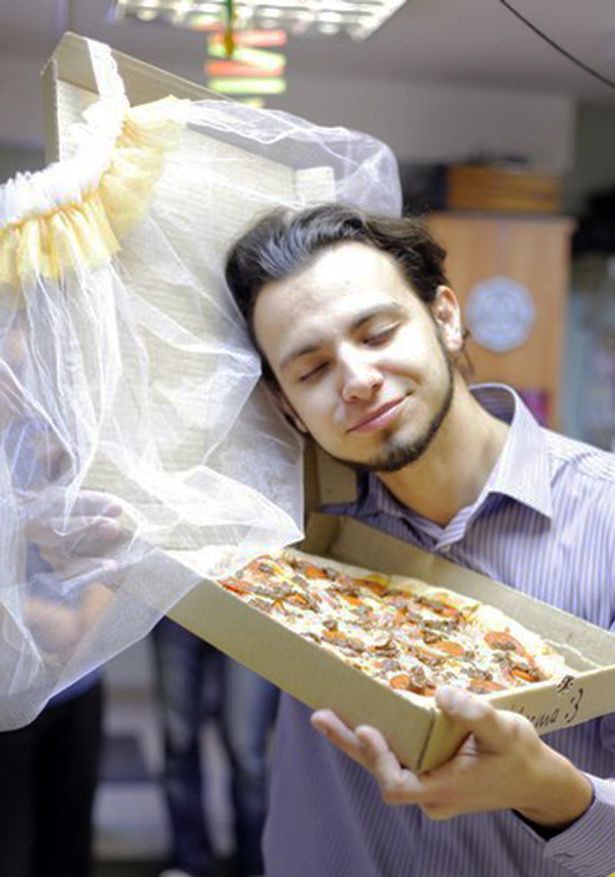 Man marries Pizza
